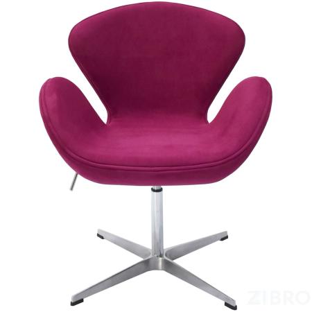 Кресло SWAN STYLE CHAIR винный, искусственная замша 