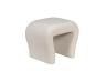 GY-08717 Банкетка букле белый d54*40,5*45,5см 