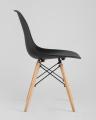 Eames стол черный диаметр 80 см, 2 стула Eames DAW черные 