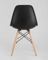Eames стол черный диаметр 80 см, 2 стула Eames DAW черные 