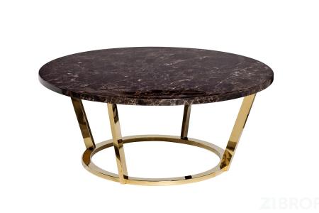 33FS-CT20C05-PG Стол журнальный Dark Emperador  d100*40,6см 