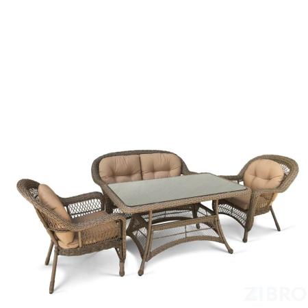 Комплект плетеной мебели T130/LV-520BB-Beige_Beige 