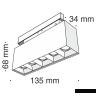 Трековый светильник Technical TR014-2-10W3K-B 