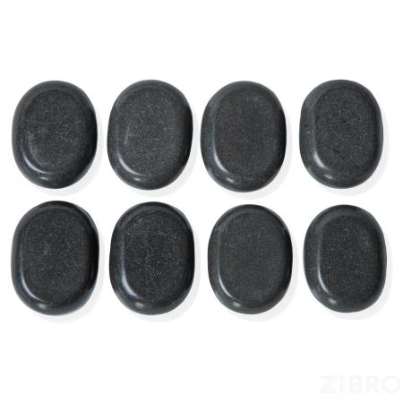Набор массажных камней из базальта HLT8 (7,7х5,7х2,7 см, 8 шт.) 