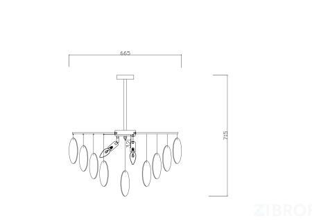 Люстра Freya FR5104PL-06BS2 