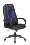 Кресло игровое Бюрократ VIKING-8N/BL-BLUE черный/синий искусственная кожа геймерское 