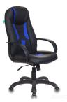 Кресло игровое Бюрократ VIKING-8N/BL-BLUE черный/синий искусственная кожа геймерское 