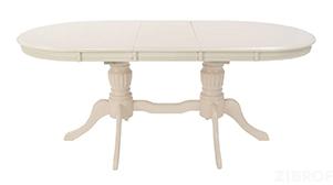 Стол Olivia MK-1215-BW обеденный раскладной 90х150(185)х75 см Молочный 