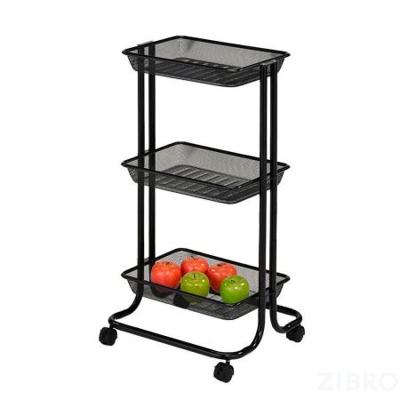 Тележка для хранения  MK-6301 38х43х79 см Черный 