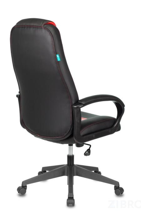 Кресло игровое Бюрократ VIKING-8N/BL-RED черный/красный искусственная кожа геймерское 