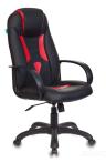 Кресло игровое Бюрократ VIKING-8N/BL-RED черный/красный искусственная кожа геймерское 