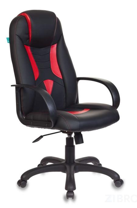 Кресло игровое Бюрократ VIKING-8N/BL-RED черный/красный искусственная кожа геймерское 