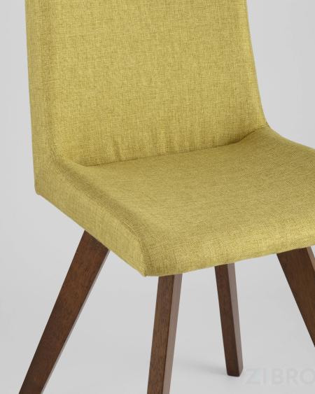 Комплект из четырех стульев MARTA зеленые экокожа, массив гевеи 