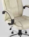 TopChairs Atlant офисное бежевое обивка экокожа, механизм качания Top Gun 