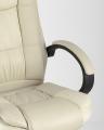 TopChairs Atlant офисное бежевое обивка экокожа, механизм качания Top Gun 