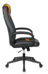 Кресло игровое Бюрократ VIKING-8N/BL-OR черный/оранжевый искусственная кожа геймерское 