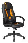 Кресло игровое Бюрократ VIKING-8N/BL-OR черный/оранжевый искусственная кожа геймерское 