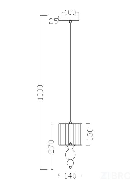 Подвесной светильник Freya FR5093PL-01CH 