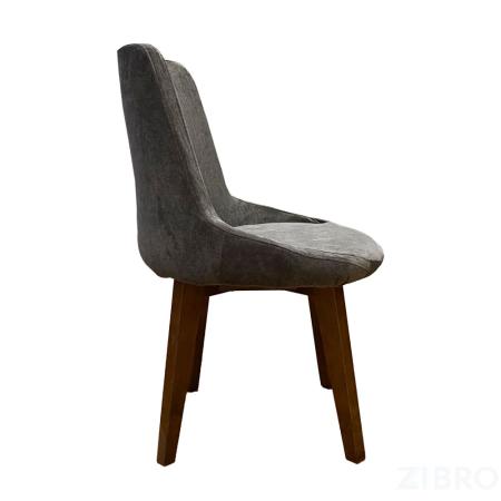 Стул Друз, ткань Velvet Lux 100 цвет серый 