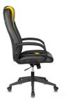 Кресло игровое Бюрократ VIKING-8N/BL-YELL черный/желтый искусственная кожа геймерское 