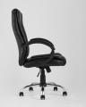Компьютерное кресло TopChairs Atlant офисное черное обивка экокожа, механизм качания Top Gun пятилучье 