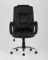 Компьютерное кресло TopChairs Atlant офисное черное обивка экокожа, механизм качания Top Gun пятилучье 