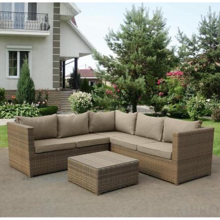 Комплект плетеной мебели YR825B Beige/Grey 