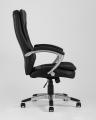 Компьютерное кресло TopChairs Control офисное черное обивка экокожа, механизм качания Top Gun 