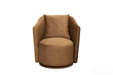 Кресло Verona Basic вращающееся велюр коричн. Colt004-KOR 70*77*80см 