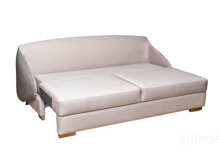 Диван Palazzo 240М трехм. раскладной бежевый/принт Colt002+Ana Beg 240*105*95см 