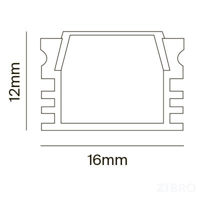 Комплектующие к светодиодной ленте Technical ALM005S-2M 