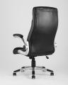 Компьютерное кресло TopChairs Force офисное черное, обивка из экокожи 