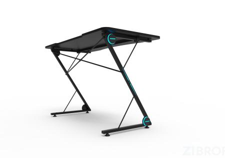 Стол геймерский компьютерный игровой для геймеров TopChairs Action черный 