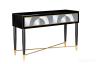 KFG122 Консоль 2 ящика зеркало двухцветное 120*42*75см 