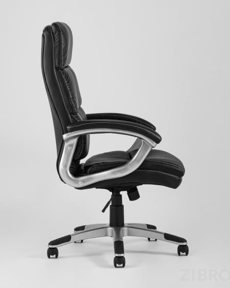 TopChairs Power офисное черное, обивка из экокожи, механизм регулировки Top Gun 
