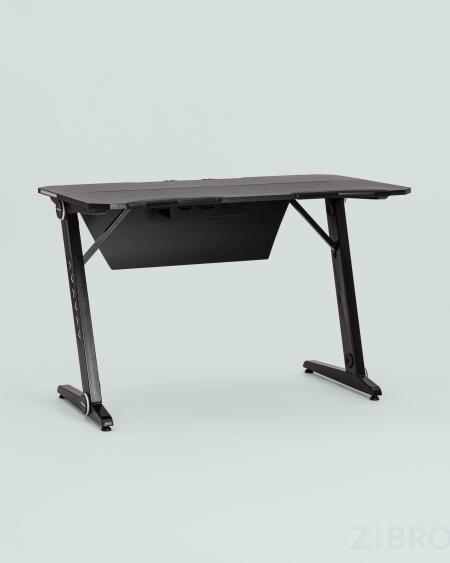 Стол геймерский компьютерный игровой для геймеров TopChairs Space LED черный 