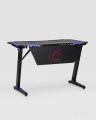 Стол геймерский компьютерный игровой для геймеров TopChairs Space LED черный 