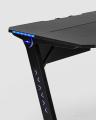 Стол геймерский компьютерный игровой для геймеров TopChairs Space LED черный 