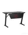 Стол геймерский компьютерный игровой для геймеров TopChairs Space LED черный 