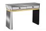 KFG125 Консоль 2 ящика с золотистой отделкой 120*42*79см 