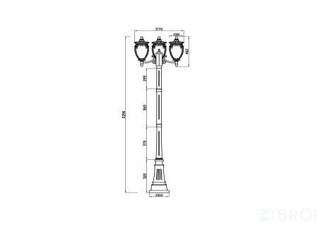 Ландшафтный светильник Outdoor O414FL-03GB 