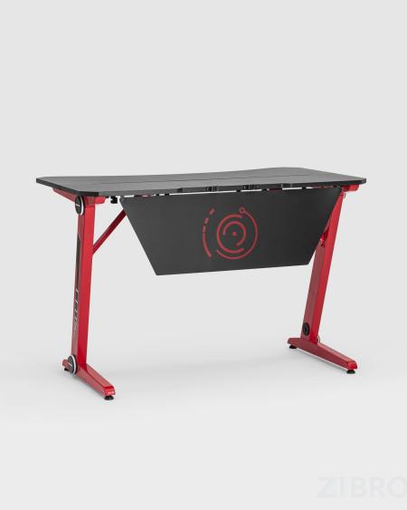 Стол геймерский компьютерный игровой для геймеров TopChairs Space красный 