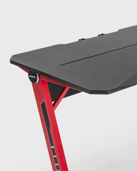Стол геймерский компьютерный игровой для геймеров TopChairs Space красный 