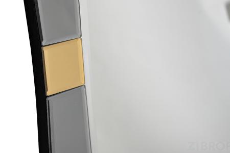 KFG123 Зеркало прямоугольное с золотыми вставками 79*102*2см 