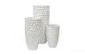 ZS-C785-27 Кашпо 33*33*69см цвет жемчужно-белый 
