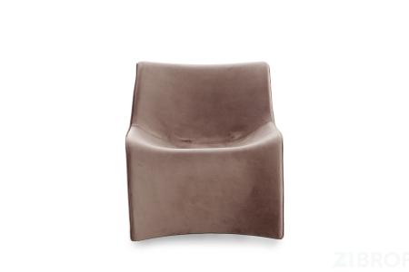 ZW-KRES-092 KOR Кресло "Duna", велюр св.коричневый 73*75*75см 
