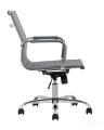 Компьютерное кресло TopChairs City S офисное серое, обивка экокожа, механизм качания и регулировки по высоте 