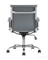 Компьютерное кресло TopChairs City S офисное серое, обивка экокожа, механизм качания и регулировки по высоте 