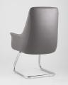 TopChairs Viking офисное серое обивка экокожа, металлический каркас 