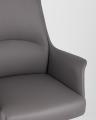 TopChairs Viking офисное серое обивка экокожа, металлический каркас 